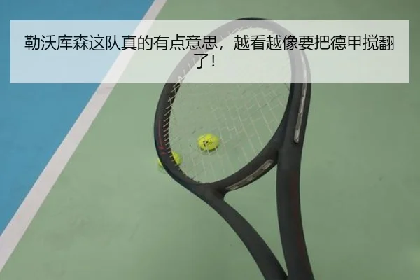 勒沃库森这队真的有点意思，越看越像要把德甲搅翻了！